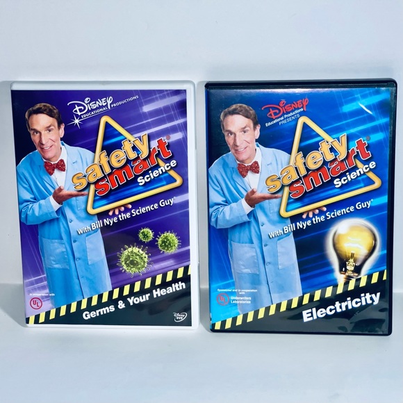 Disney Safety Smart With Bill Nye The Science Guy DVDs - Picture 1 of 3